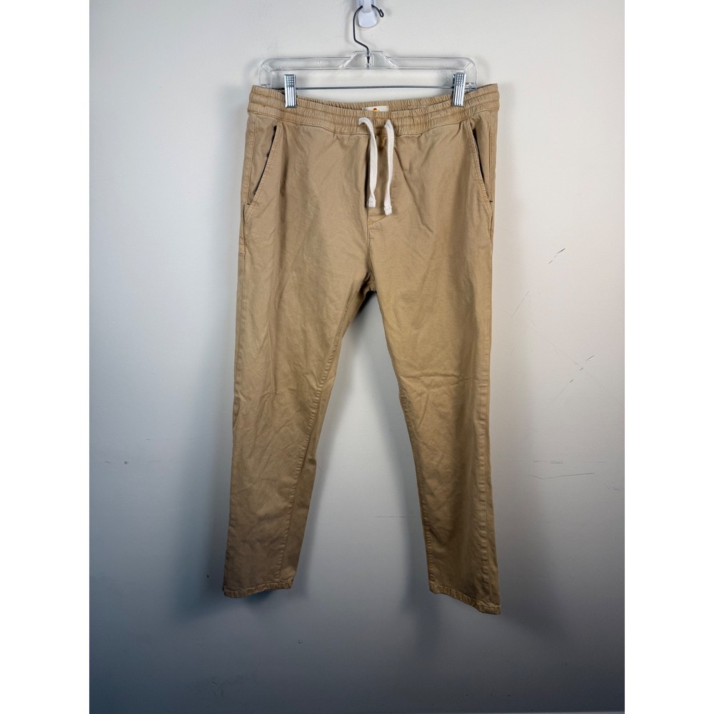 Marine Layer Saturday Beach Pant Slim Fit Large Tan